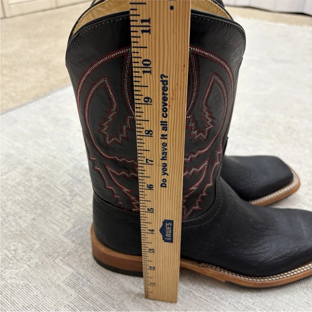 Logan Boot Company Wichita Kansas Western Leather Cowboy Boots Men’s Size 8.5 C - Picture 10 of 12